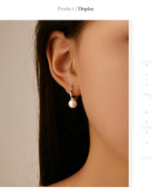 Load image into Gallery viewer, pendientes de aro de Plata de Ley 925 para mujer