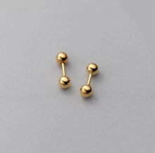 Load image into Gallery viewer, pendientes de plata de ley 925 con forma de tornillo para mujer