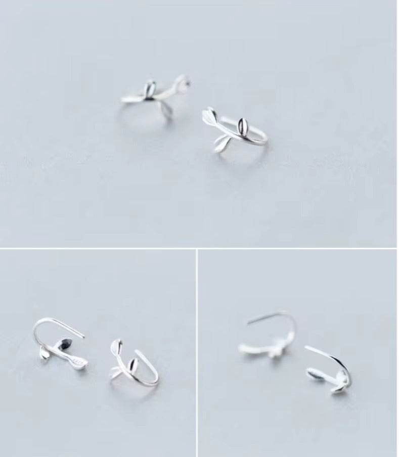 Pendientes redondos de aro de Plata de Ley 925