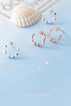 Load image into Gallery viewer, pendientes de plata esterlina 100% 925 para mujer