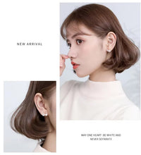 Load image into Gallery viewer, pendientes de plata de ley 925 con forma de concha de estrella de mar para mujer