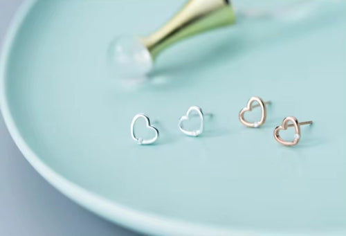 pendientes de plata de ley 100% para mujer