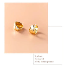 Load image into Gallery viewer, pendientes de Aro para mujer, de Plata Irregular de ley 2021 auténtica