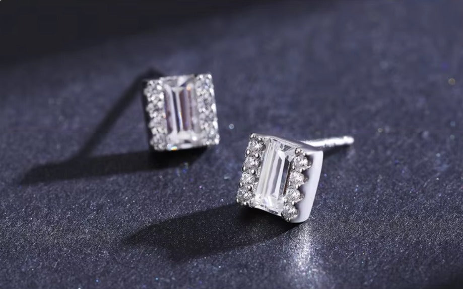 pendientes de plata de ley 925 para mujer, aretes geométricos Vintage