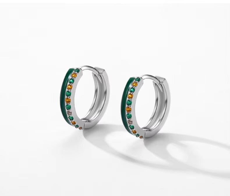 pendientes de plata de ley 925 auténtica para mujer