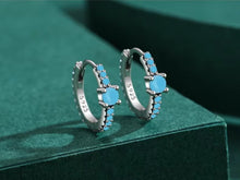 Load image into Gallery viewer, pendientes de aro de Plata de Ley 925 auténtica para mujer