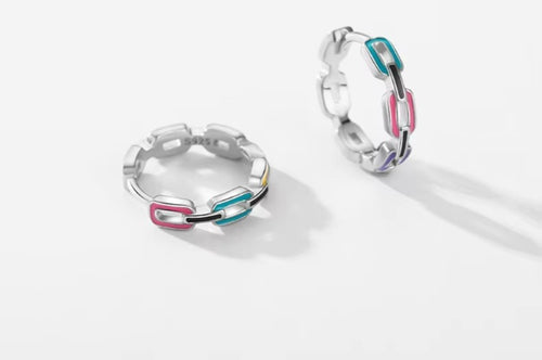 pendientes de aro de Plata de Ley 925 para mujer