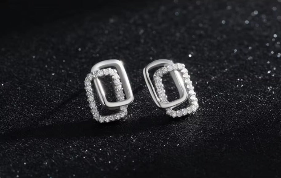 pendientes de plata de ley 925 auténtica para mujer y niña, joyería fina antialérgica