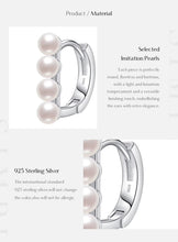 Load image into Gallery viewer, pendientes de aro de Plata de Ley 925 para mujer