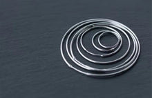 Load image into Gallery viewer, pendientes de aro de Plata de Ley 925 auténtica para mujer
