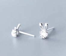 Cargar imagen en el visor de la galería, pendientes de tuerca de Animal para mujer, joyería fina brillante de circonita cúbica