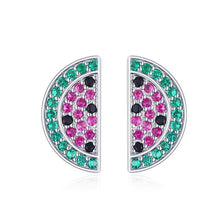 Load image into Gallery viewer, pendientes de plata esterlina 2021 para mujer y niña