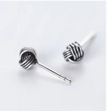 Load image into Gallery viewer, diseño Original 5 Estilo Vintage línea pendientes de perno para mujer 925 Plata de Ley