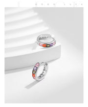 Load image into Gallery viewer, pendientes de aro de Plata de Ley 925 para mujer