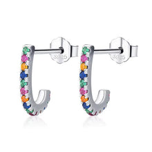 Load image into Gallery viewer, pendientes de plata de ley 925 para mujer