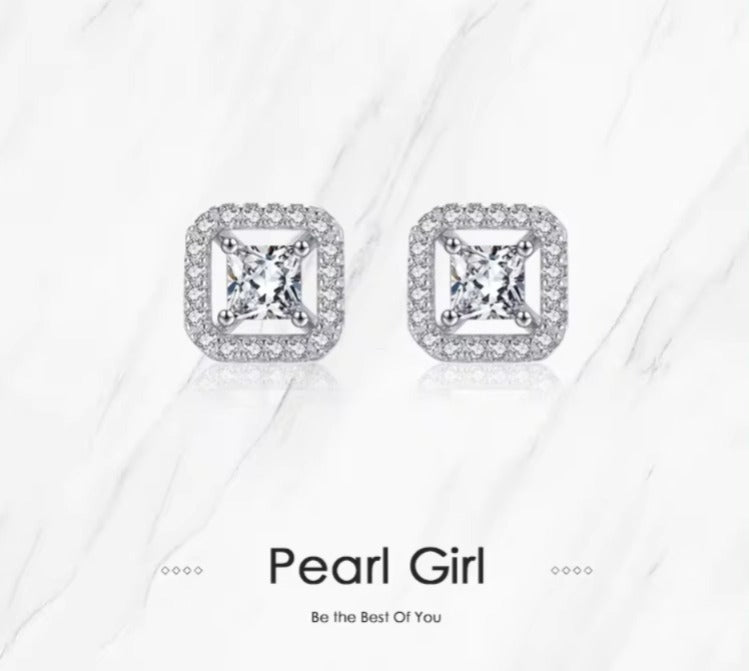 pendientes de plata de ley 925 auténtica para mujer