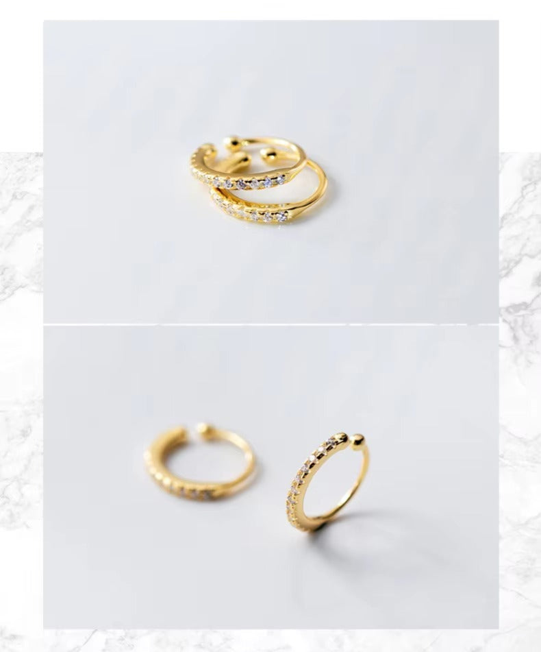 pendientes de Clip minimalistas para mujer y niña