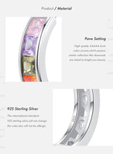 Load image into Gallery viewer, pendientes de aro de Plata de Ley 925 para mujer