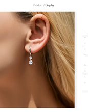 Load image into Gallery viewer, pendientes de aro de Plata de Ley 925 para mujer