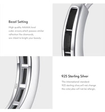 Load image into Gallery viewer, pendientes de aro de Plata de Ley 925 para mujer
