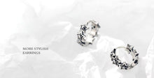 Load image into Gallery viewer, pendientes de plata de ley 925 con forma de estrella para mujer, aretes exquisitos y apilables