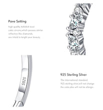 Load image into Gallery viewer, pendientes de aro de Plata de Ley 925 para mujer, joyería de boda