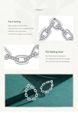 Cargar imagen en el visor de la galería, pendientes de plata esterlina 925 para mujer, aretes grandes de lujo con cierre apilable