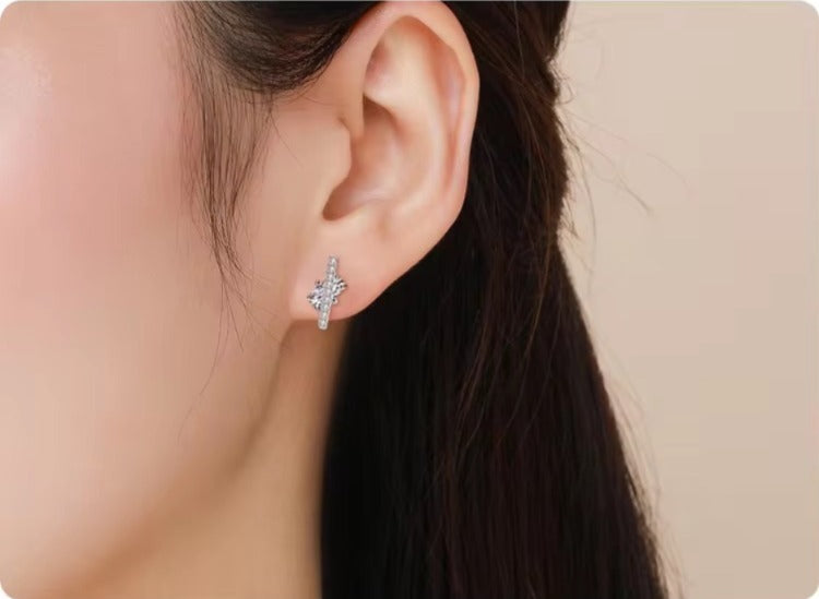 pendientes de plata esterlina 925 para mujer y niña