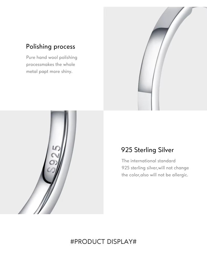 pendientes minimalistas de Plata de Ley 925 para mujer