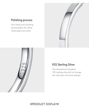 Cargar imagen en el visor de la galería, pendientes minimalistas de Plata de Ley 925 para mujer