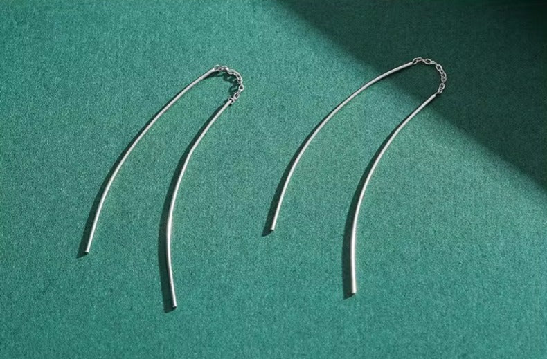 pendientes colgantes de plata de ley 925 para mujer, joyería fina