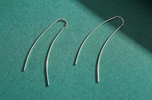 Load image into Gallery viewer, pendientes colgantes de plata de ley 925 para mujer, joyería fina