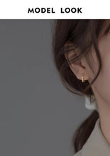 Load image into Gallery viewer, pendientes de aro de Plata de Ley 925 auténtica para mujer