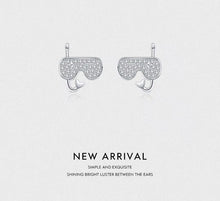 Load image into Gallery viewer, pendientes de plata de ley 925 con forma de gafas de natación para mujer