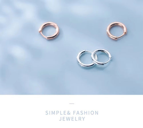 pendientes de aro minimalistas para mujer