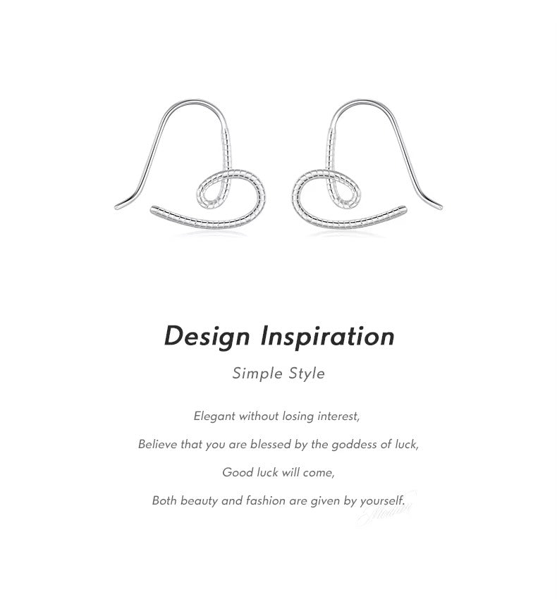 pendientes de aro de Plata de Ley 925 con forma de corazón