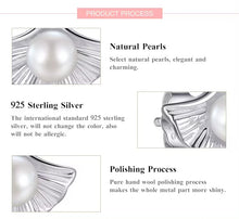 Load image into Gallery viewer, pendientes de plata de ley 925 con perlas naturales de agua dulce para mujer