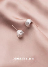 Cargar imagen en el visor de la galería, pendientes geométricos de Plata de Ley 925 para mujer