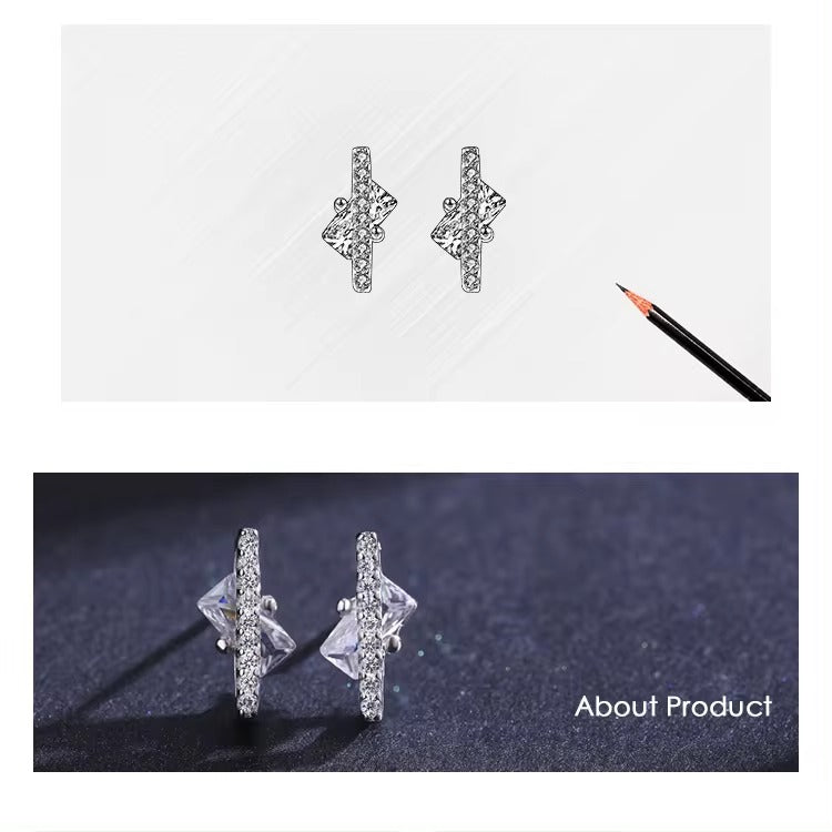 pendientes de plata esterlina 925 para mujer y niña