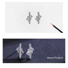 Load image into Gallery viewer, pendientes de plata esterlina 925 para mujer y niña