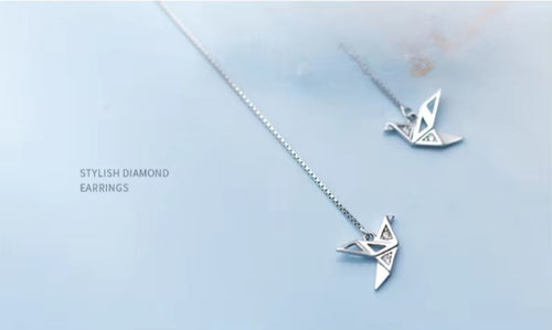 pendientes colgantes de plata esterlina 925 para mujer