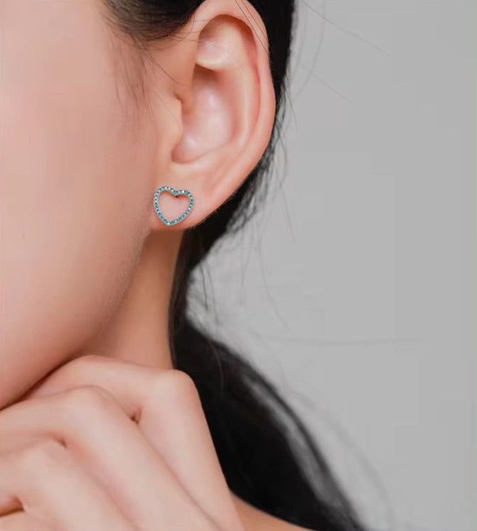 pendientes de tuerca de Plata de Ley 925 para mujer