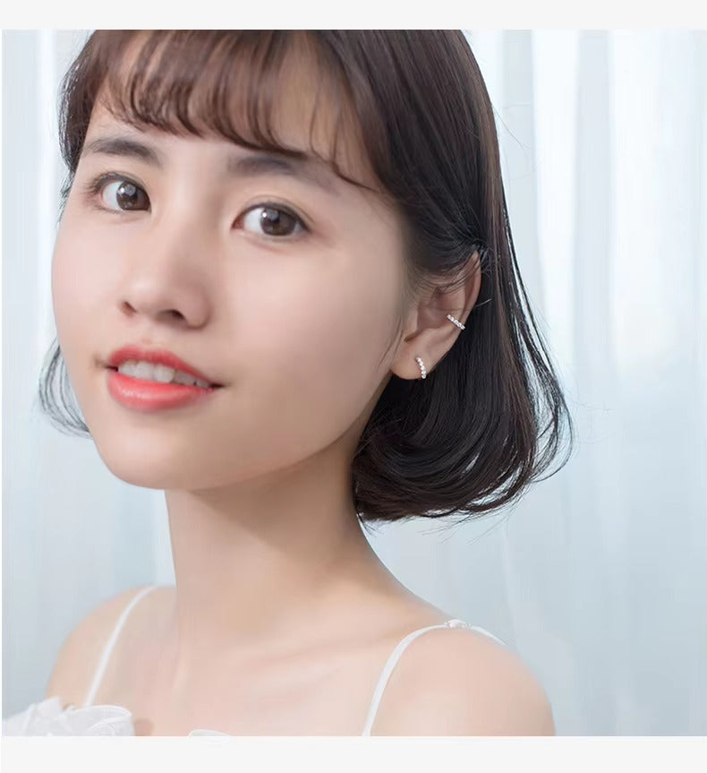 pendientes de plata de primera ley y circón para mujer, aretes pequeños, plata esterlina 100%