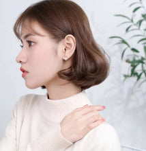 Load image into Gallery viewer, pendientes de plata de ley 925 con forma de concha de estrella de mar para mujer