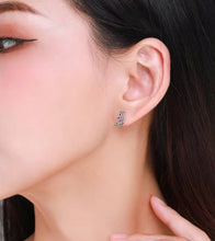 Load image into Gallery viewer, pendientes de plata esterlina 2021 para mujer y niña