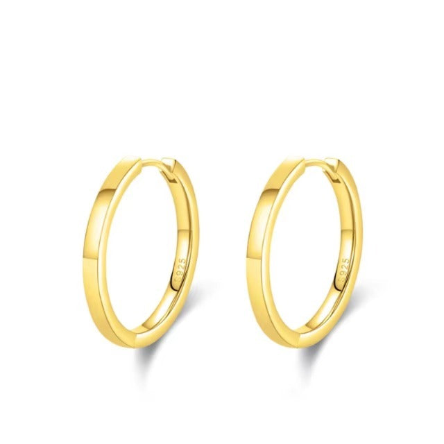 pendientes minimalistas de Plata de Ley 925 para mujer