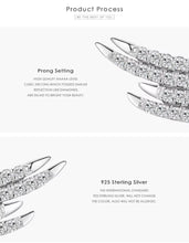 Load image into Gallery viewer, pendientes de plata de primera ley y Circonia cúbica para mujer, aretes pequeños, plata esterlina 100%