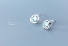 Cargar imagen en el visor de la galería, pendientes de plata de ley 100% para mujer y niña