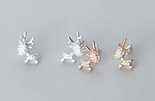 Load image into Gallery viewer, pendientes de plata de ley 925 con circonita cúbica