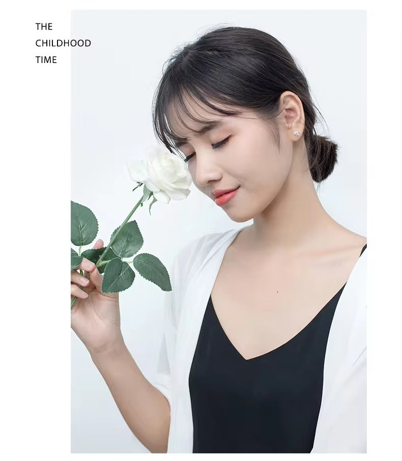 pendientes de plata de ley 925 con forma de Helios para mujer